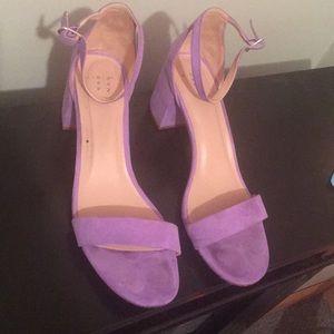 Purple heel sandal